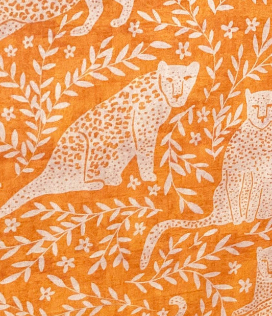 lampshade, lamp, shade, drum, home decor, custom design, orange and off white jungle cats, leopard