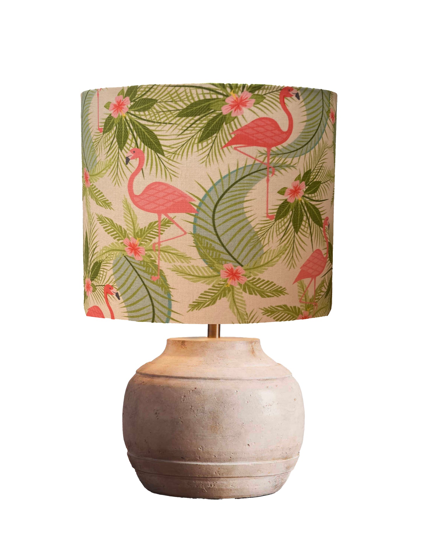 dr-18 Pink Flamingo drum lampshade