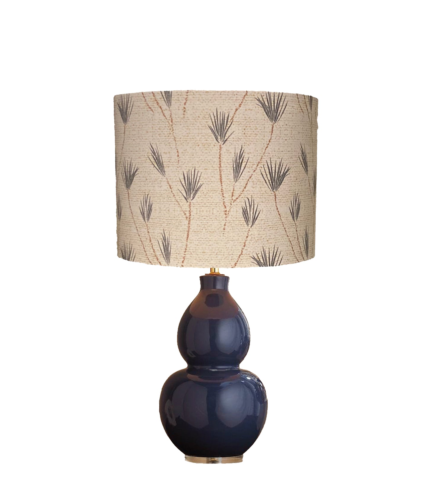 dr-40 Blue palms drum lampshade