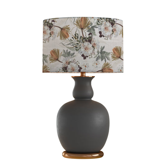 drum shade, lampshade, lamp shade, home decor, flowers, woodland, Bohemian, Banksia