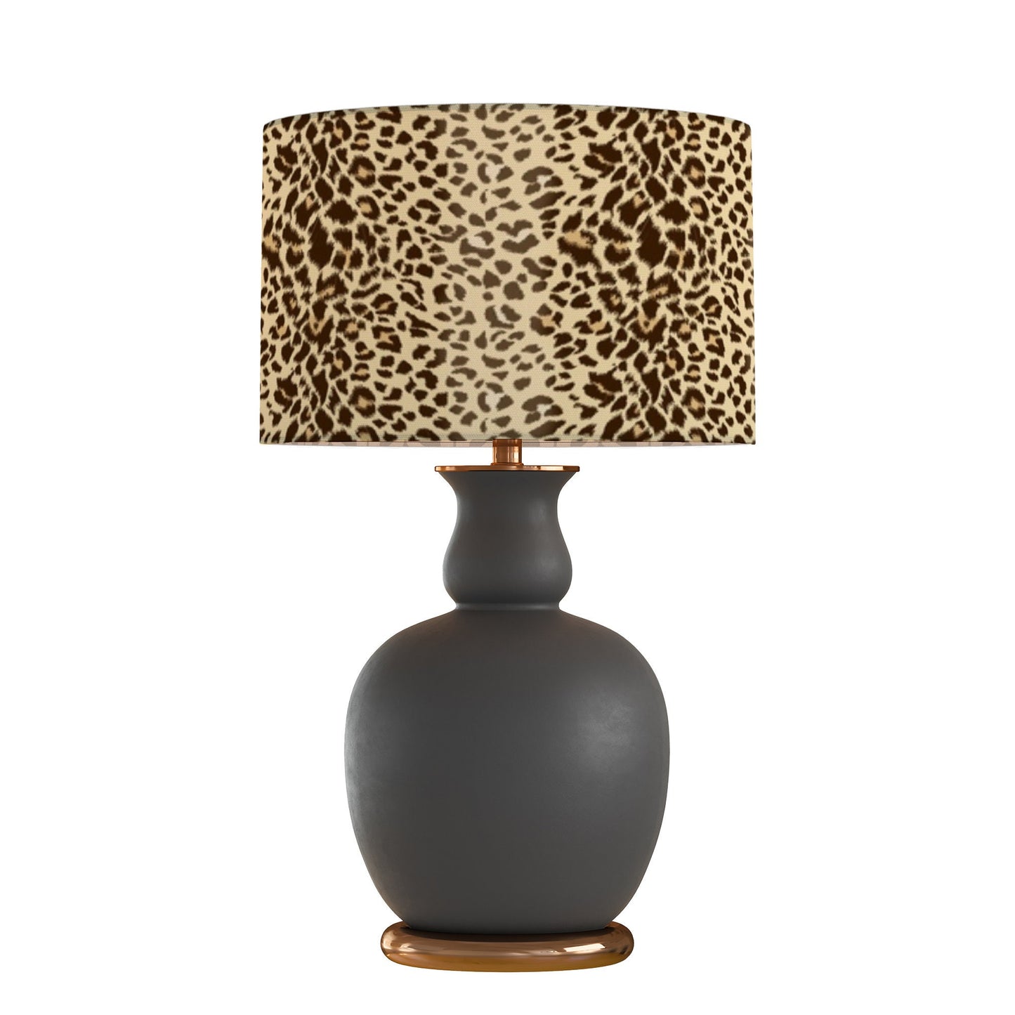 drum shade, lampshade, lamp shade, home decor, leopard, animal print