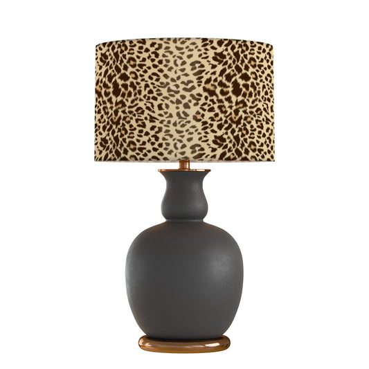 drum shade, lampshade, lamp shade, home decor, leopard, animal print