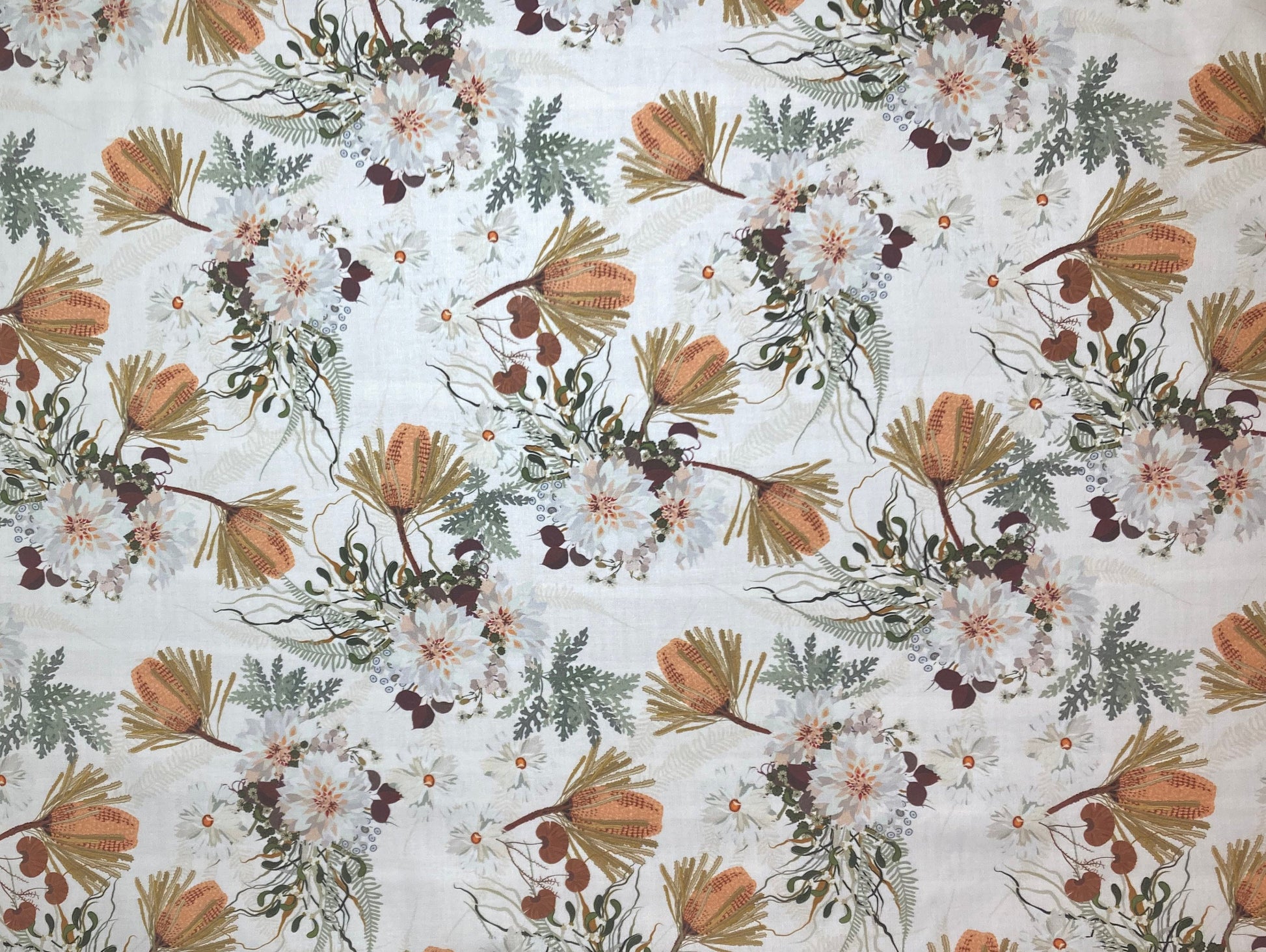 drum shade, lampshade, lamp shade, home decor, flowers, woodland, Bohemian, Banksia