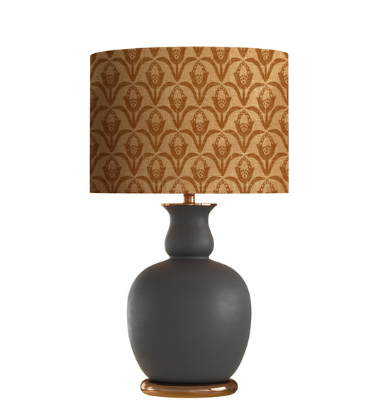 Floral Drum Lampshade, Rustic Cottage Home Decor