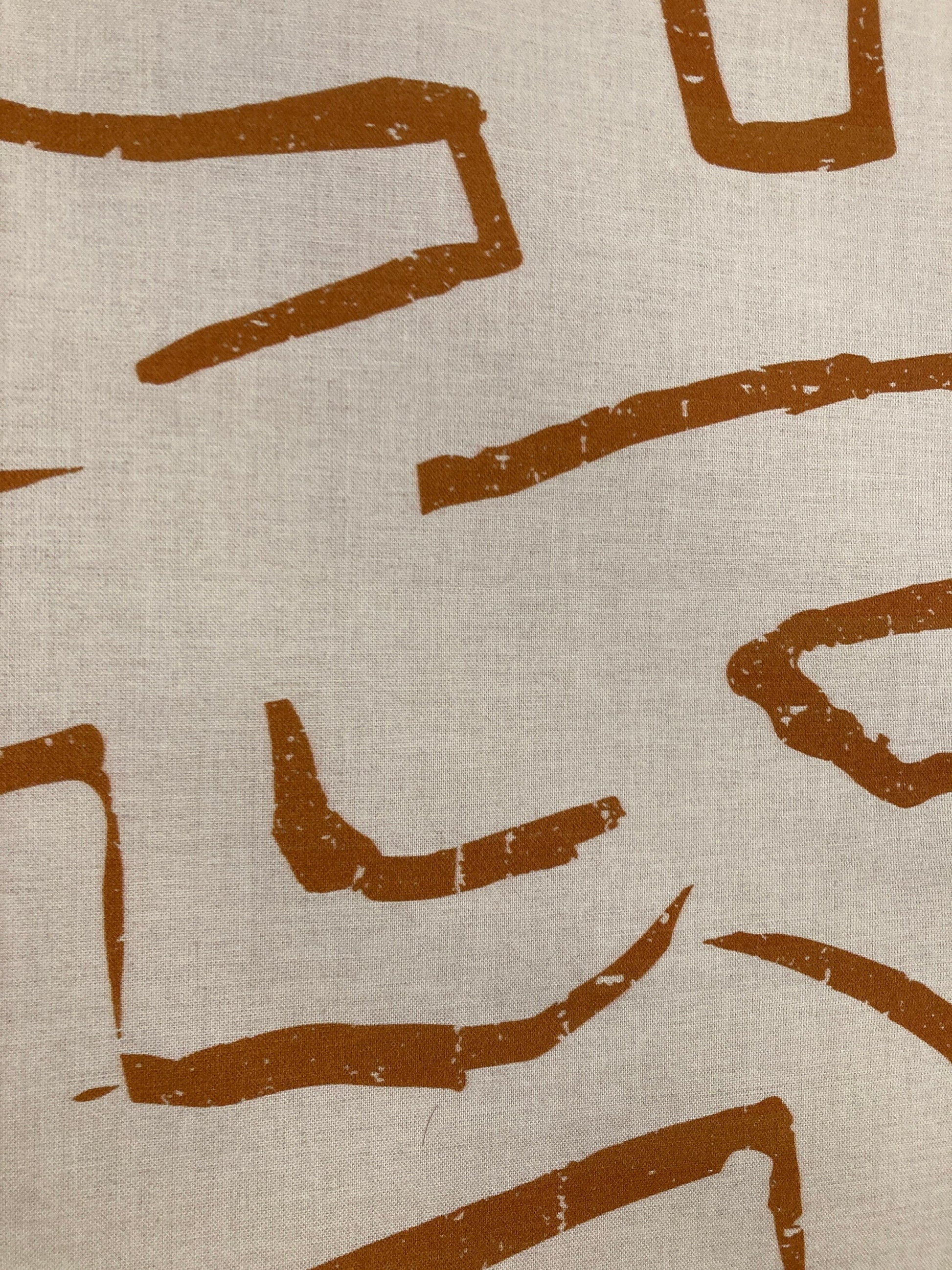 drum shade, lampshade, lamp shade, home decor, rust, off white, modern, abstract, geo, contemporary