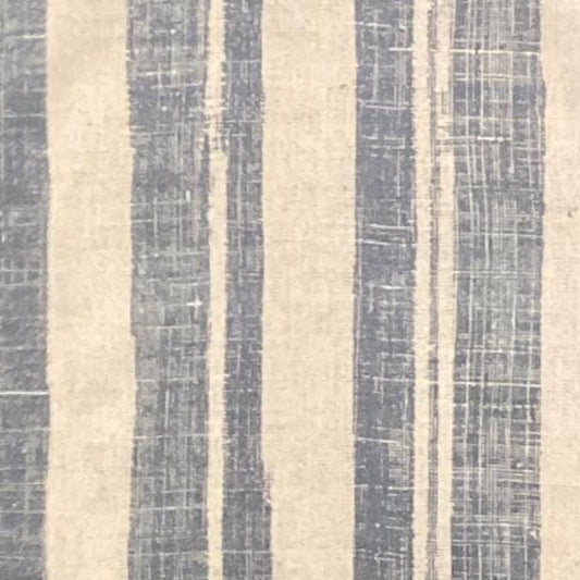 Blue Striped Drum Lampshade, Cottage Farmhouse Decor