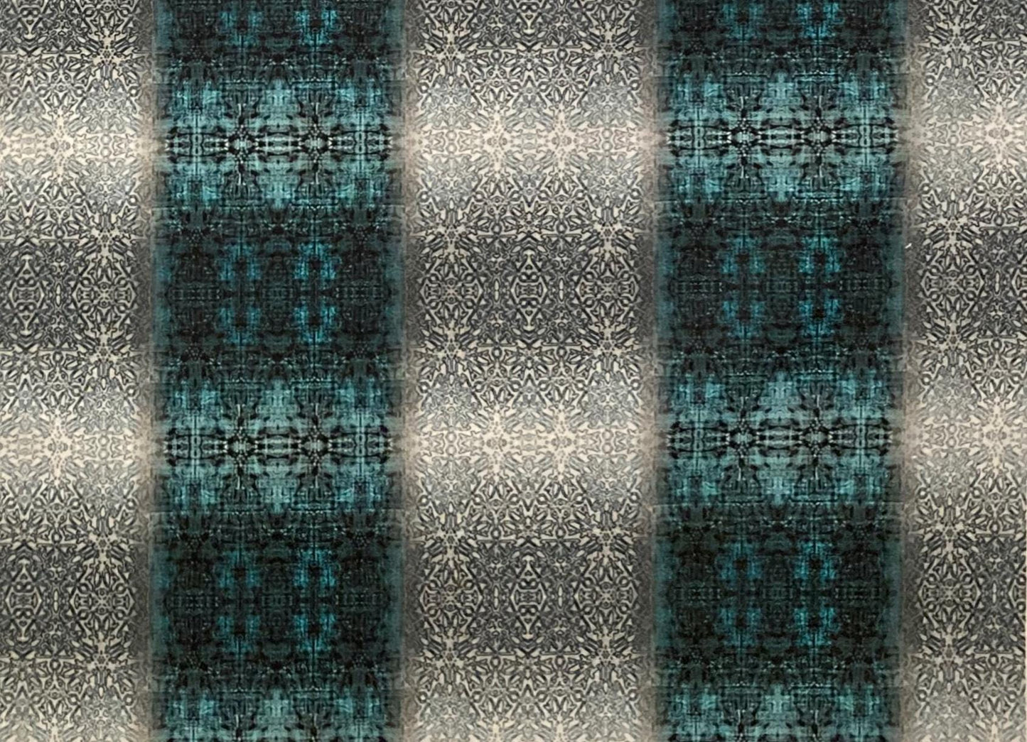 drum shade, lampshade, lamp shade, home decor, Victorian tapestry, wide stripe, teal, aquamarine