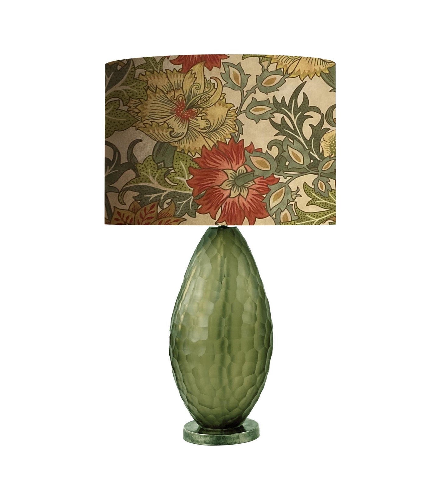 NEW!!! Drum shade, lampshade, lamp shade, home decor, beautiful large florals on a taupe background